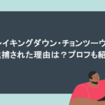 ブレイキングダウン・チョンツーウェイが逮捕された理由は?プロフも紹介