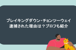 ブレイキングダウン・チョンツーウェイが逮捕された理由は？プロフも紹介