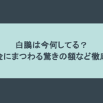 白鵬は今何してる？退職金にまつわる驚きの額など徹底調査