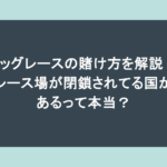 ドッグレースの賭け方を解説！レース場が閉鎖されてる国があるって本当？